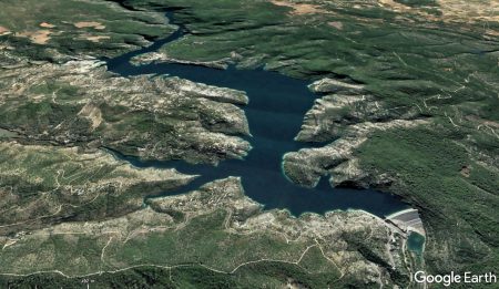 lac d'esparron et barrage de greoux