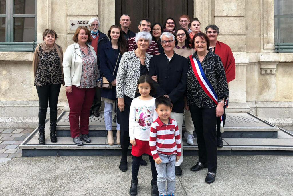 2021 80 ans robert noces d'or mairie mornant (detail)