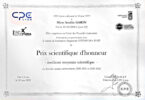 amelie garin prix scientifique d'honneur 2022 cpe