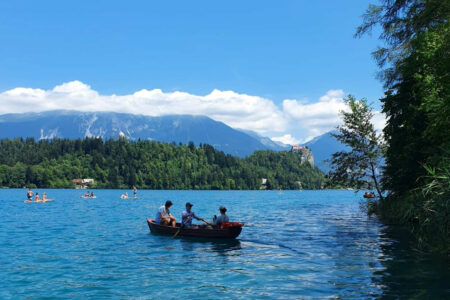 couturier slovenie lac de bled canotage
