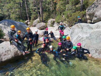 joana corse corte canyoning groupe