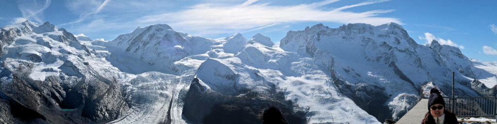 Zermatt - Gornergrat chaine du Mont Rose