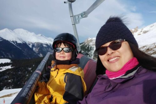 kirschou ski aussois alexis susan