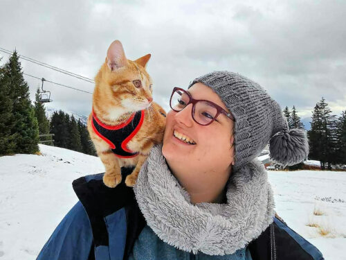 ski juju et son chat