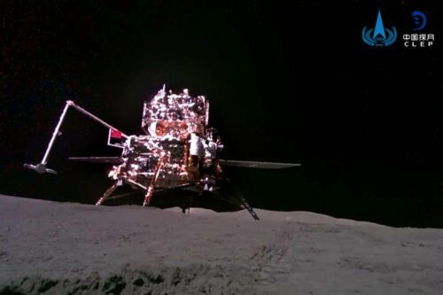 photo chang'e 6 sur la lune (© cnsa clep)