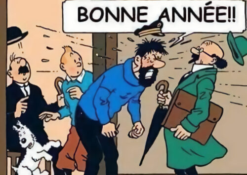 bonne annee capt hadock tintin