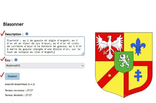 blason copie d'écran heraldys (marques)