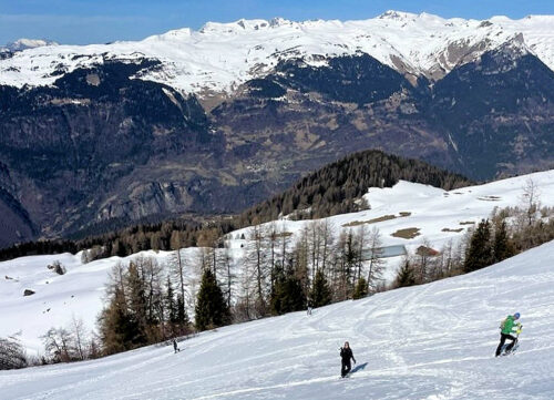 vars vico raquette avec françois, joana, tom, celena et moi