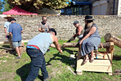 st jean de touslas scieurs au travail