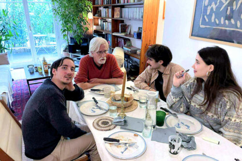 xavier 75 ans avec ses enfants