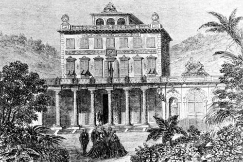 2026 fevrier nice gravure de la villa peillon vers 1870