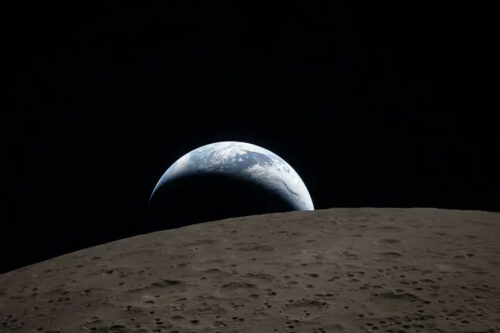 lever de terre vu d'artemis ii (© nasa)