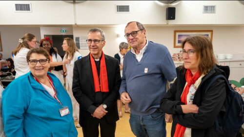 2026 pélérinage lourdes diocèse de lyon (© vincent michelin) 22 eveque et yves roux