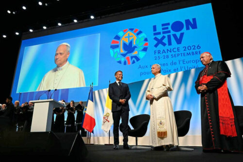 2026 pape léon metz tribune centre des congrès robert schuman (© vatican news)