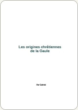 poster origines chretiennes par gabriel