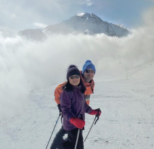 S & J devant le Râteau d'Aussois 3 013 m