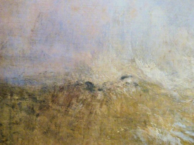 Turner Dauphins dans une mer agitée